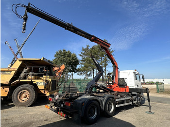 Camión multibasculante, Camión grúa MAN TGA 33.360 6x4 HAAKSYSTEEM + KRAAN PALFINGER PK 15002 - MANUEEL - BLADVERIGN - NAAFREDUCTIE - BE TRUCK: foto 4