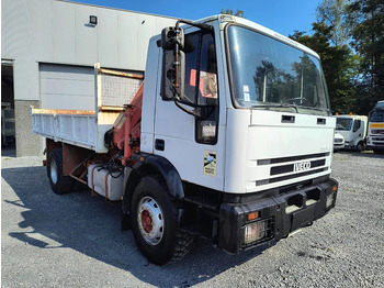 Camión volquete, Camión grúa Iveco Eurotech 190 E27 - TIPPER + CRANE FASSI - 350 250KM: foto 3