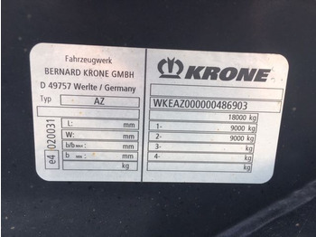 Remolque portacontenedore/ Intercambiable Krone AZ: foto 2