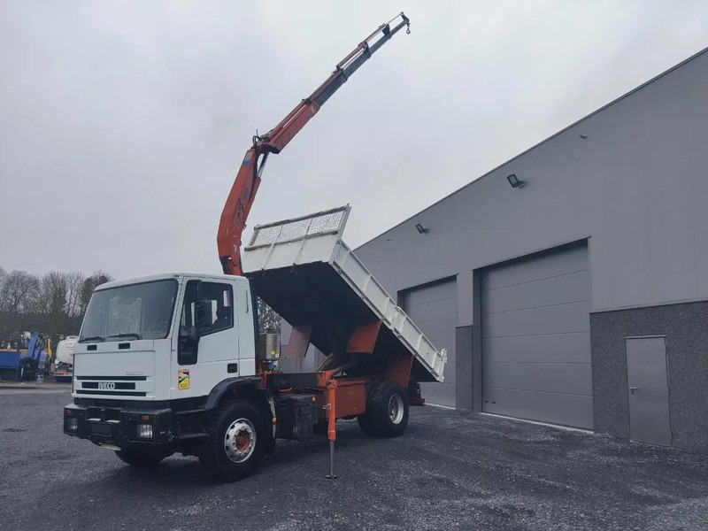 Camión volquete, Camión grúa Iveco Eurotech 190 E27 - TIPPER + CRANE FASSI - 350 250KM: foto 16