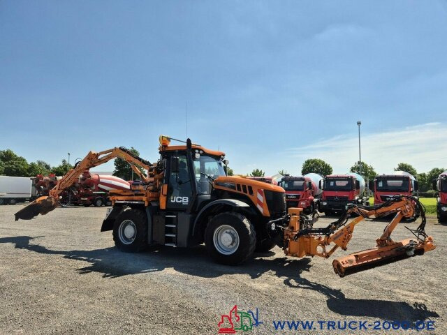 Tractor JCB Fastrac inklusive 4x4 Mulag Front + Heck Mäher: foto 12