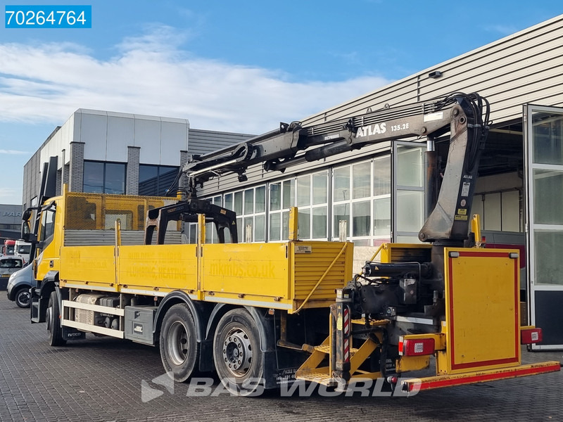 Camión caja abierta, Camión grúa Iveco Stralis 310 6X2 RHD! Atlas 135.2VE-A11 Crane Lift-lenkachse ACC Euro 6: foto 14