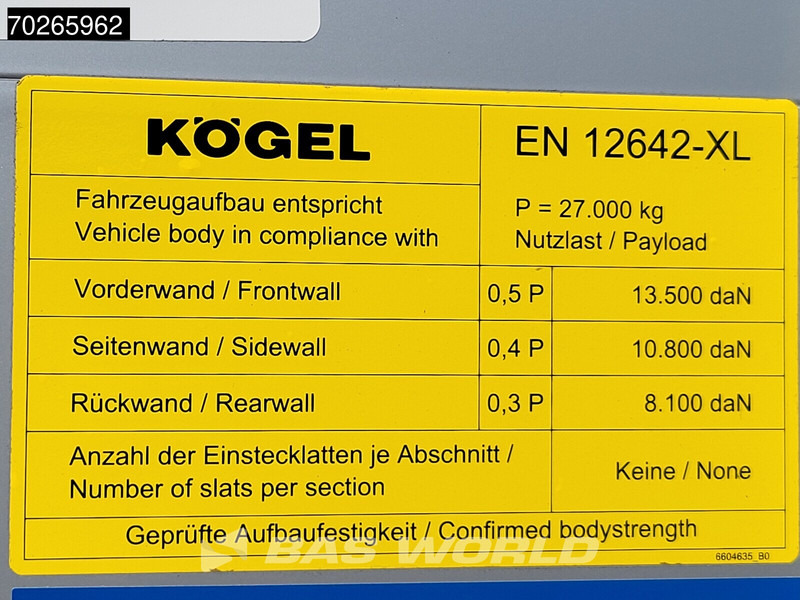 Semirremolque lona nuevo Kögel S24-1 MEGA Hubdach Liftachse Lifting Roof: foto 18