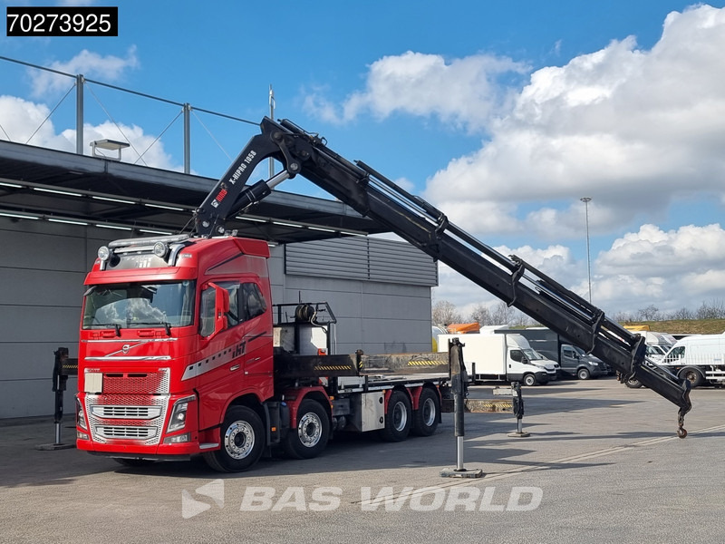 Camión caja abierta, Camión grúa Volvo FH16 650 8X4 Hiab X-HIPRO 1058EP-6 Kran Crane ADR Lift+Lenkachse Euro 6: foto 8