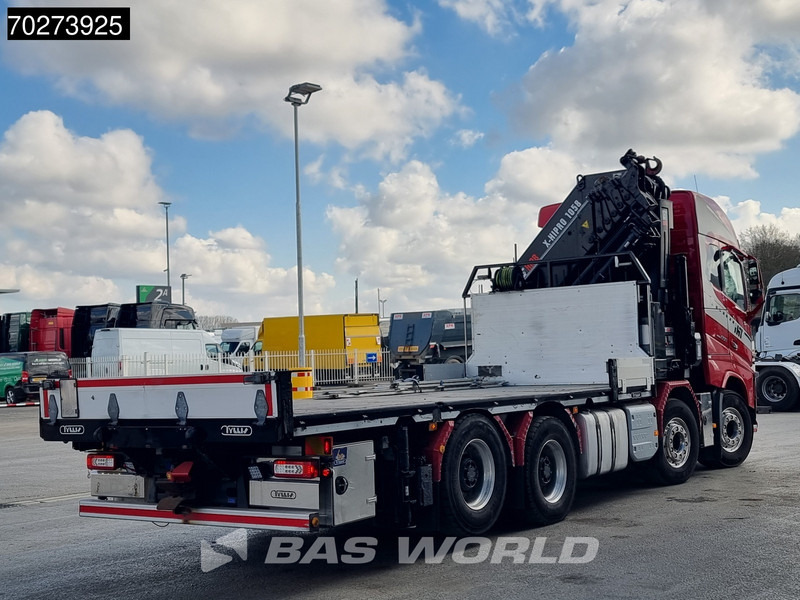 Camión caja abierta, Camión grúa Volvo FH16 650 8X4 Hiab X-HIPRO 1058EP-6 Kran Crane ADR Lift+Lenkachse Euro 6: foto 19