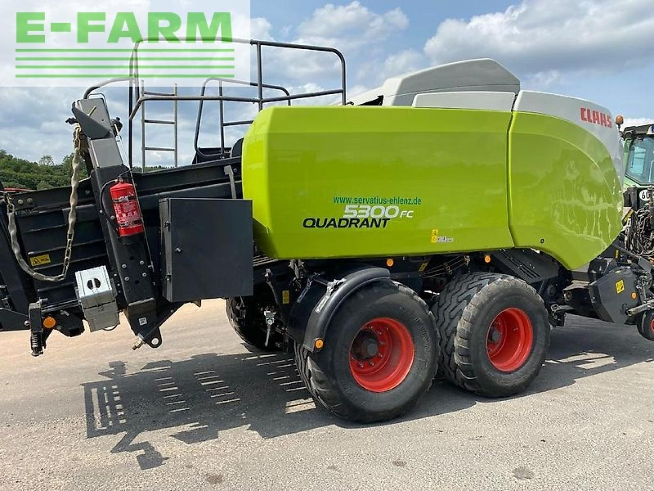 Empacadora de pacas cuadradas CLAAS quadrant 5300 fc tandem sofort einsatzbereit: foto 9